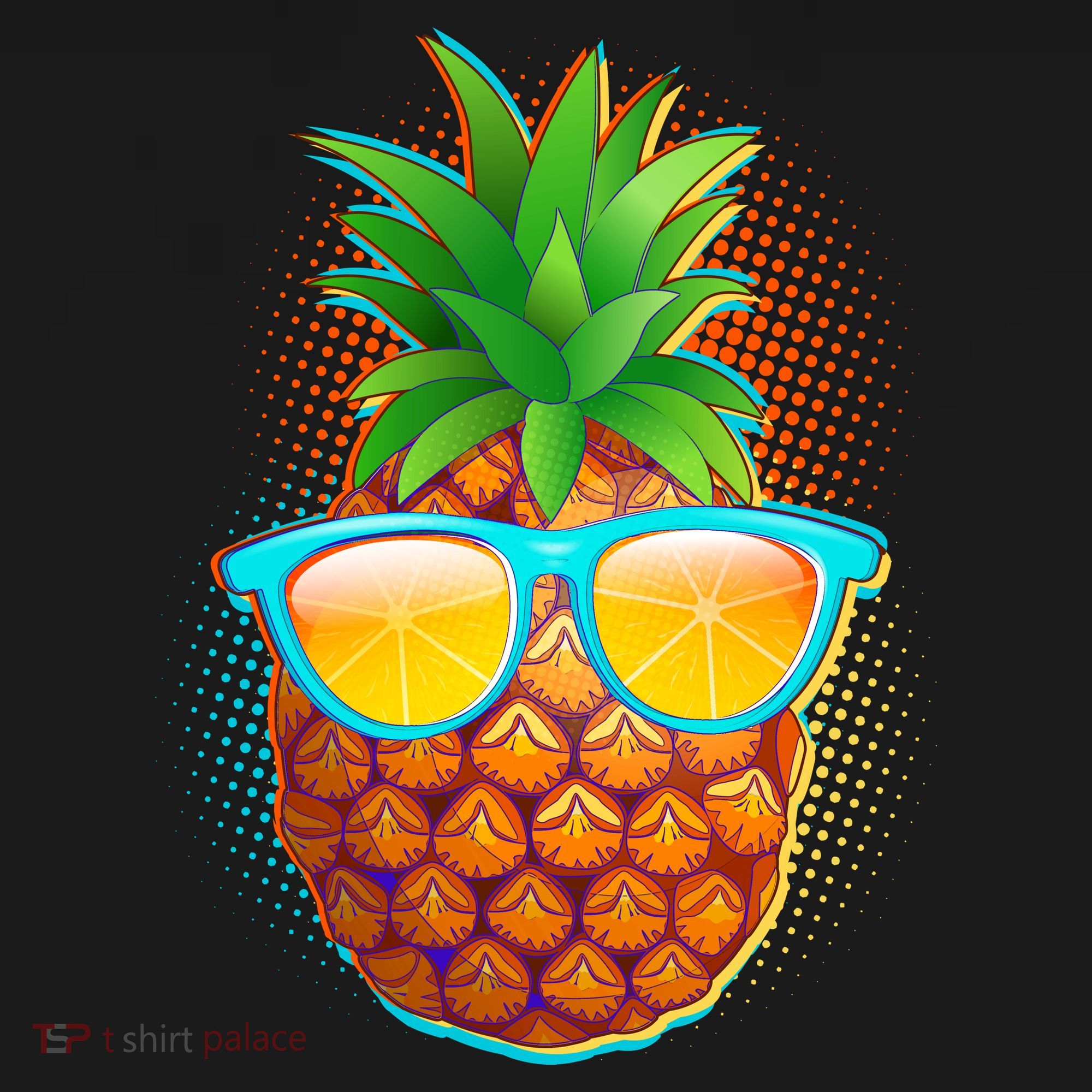 Funny Cool Summertime Pineapple T-Shirt