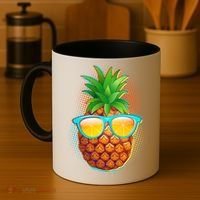 Funny Cool Summertime Pineapple Coffee Mug thumb 4