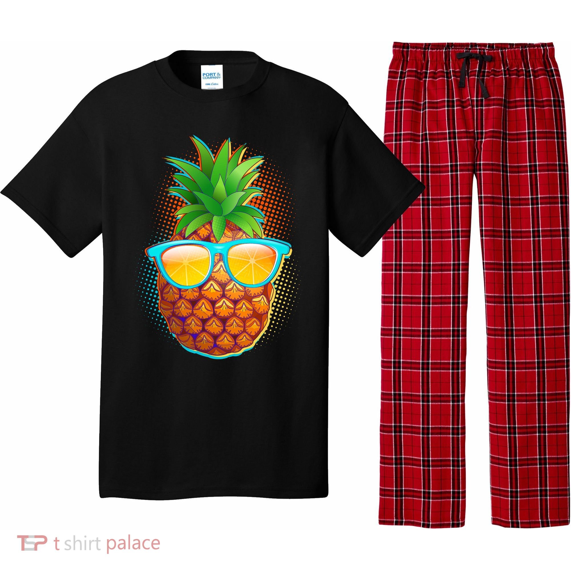 Funny Cool Summertime Pineapple Pajama Set