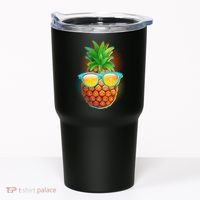 Funny Cool Summertime Pineapple Tumbler thumb 0