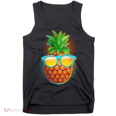 Funny Cool Summertime Pineapple Tank Top