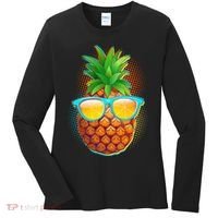 Funny Cool Summertime Pineapple Women's Long Sleeve Shirt thumb 0