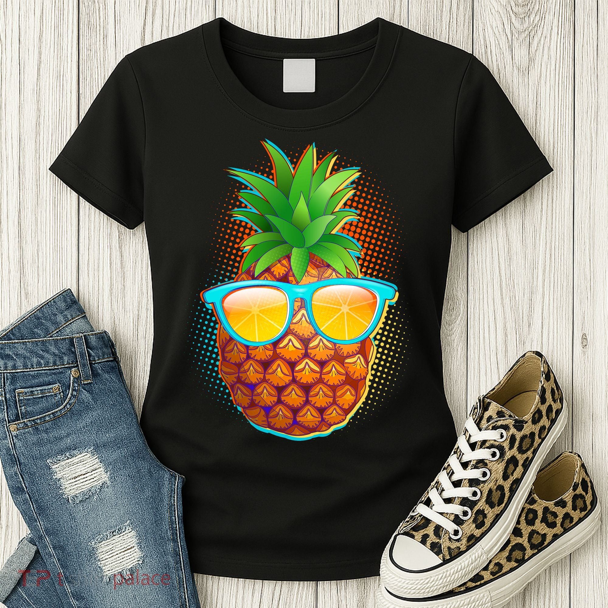 Funny Cool Summertime Pineapple Women's T-Shirt