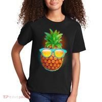 Funny Cool Summertime Pineapple Kids T-Shirt thumb 2