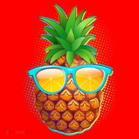 Funny Cool Summertime Pineapple Santa Hat thumb 1
