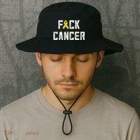 Fck Cancer Sarcoma Cancer Awareness Gift Bone Cancer Chemo Gift Bucket Hat thumb 2
