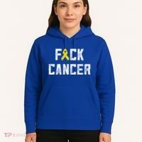 Fck Cancer Sarcoma Cancer Awareness Gift Bone Cancer Chemo Gift Hoodie thumb 5