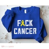 Fck Cancer Sarcoma Cancer Awareness Gift Bone Cancer Chemo Gift Sweatshirt thumb 2
