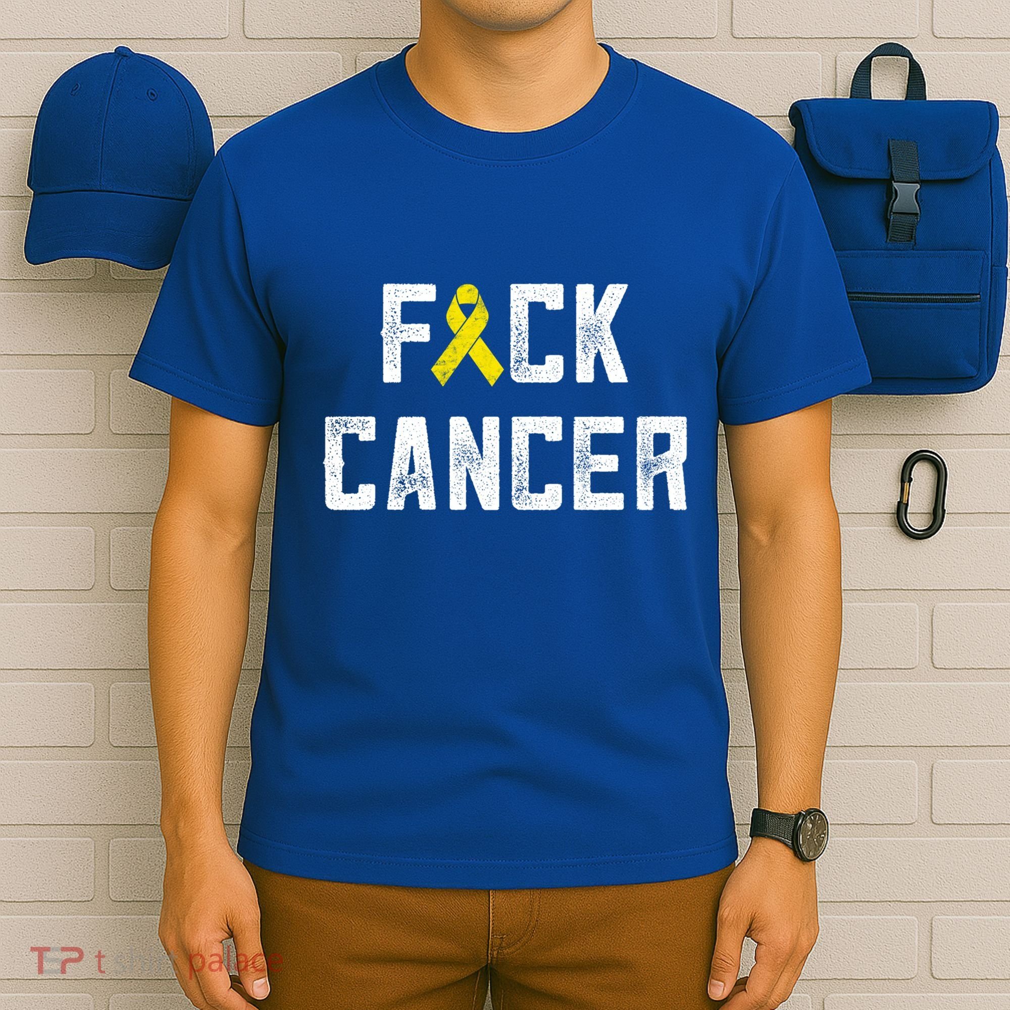Fck Cancer Sarcoma Cancer Awareness Gift Bone Cancer Chemo Gift T-Shirt
