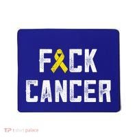 Fck Cancer Sarcoma Cancer Awareness Gift Bone Cancer Chemo Gift Mousepad thumb 0