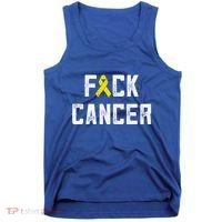 Fck Cancer Sarcoma Cancer Awareness Gift Bone Cancer Chemo Gift Tank Top thumb 0