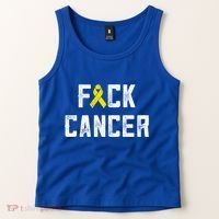 Fck Cancer Sarcoma Cancer Awareness Gift Bone Cancer Chemo Gift Tank Top thumb 2