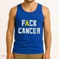 Fck Cancer Sarcoma Cancer Awareness Gift Bone Cancer Chemo Gift Tank Top thumb 3