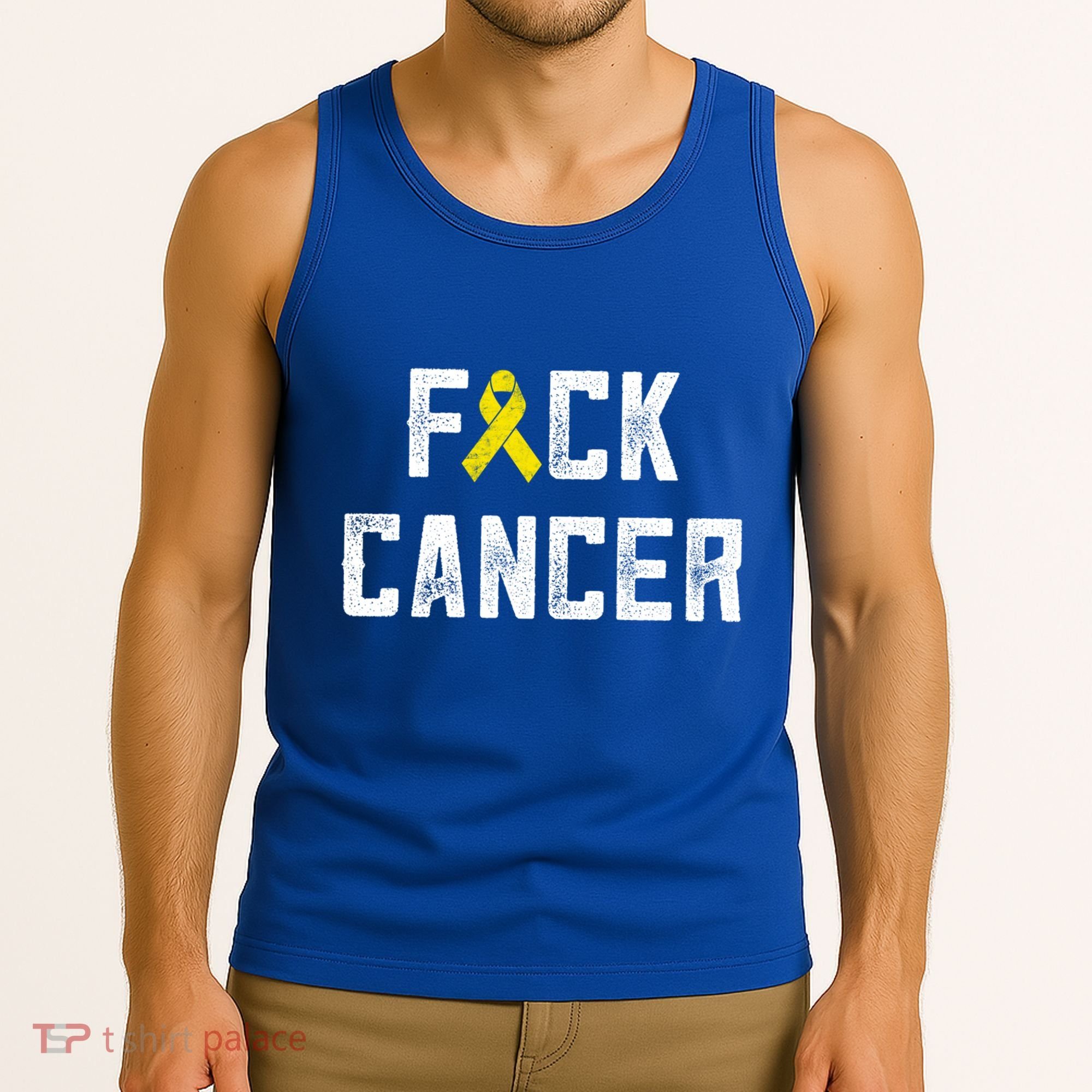 Fck Cancer Sarcoma Cancer Awareness Gift Bone Cancer Chemo Gift Tank Top