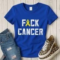 Fck Cancer Sarcoma Cancer Awareness Gift Bone Cancer Chemo Gift Women's T-Shirt thumb 3