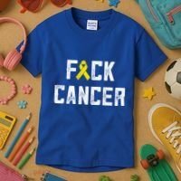 Fck Cancer Sarcoma Cancer Awareness Gift Bone Cancer Chemo Gift Kids T-Shirt thumb 3