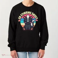 Funny Cute Skunk So Stinking Sweet Women's Sweatshirt thumb 0