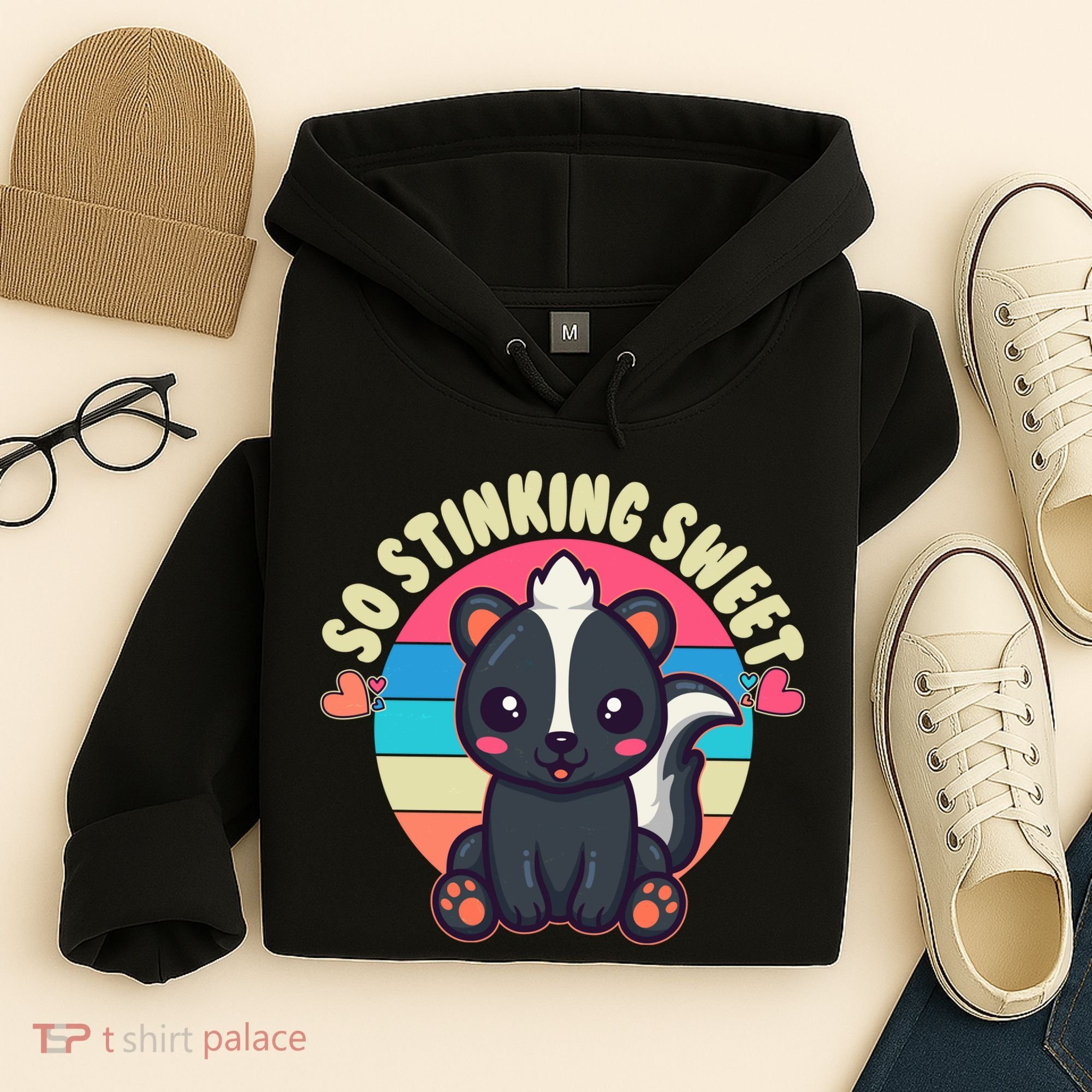 Funny Cute Skunk So Stinking Sweet Hoodie
