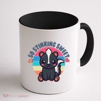 Funny Cute Skunk So Stinking Sweet Coffee Mug thumb 1