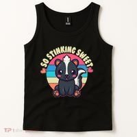 Funny Cute Skunk So Stinking Sweet Tank Top thumb 2