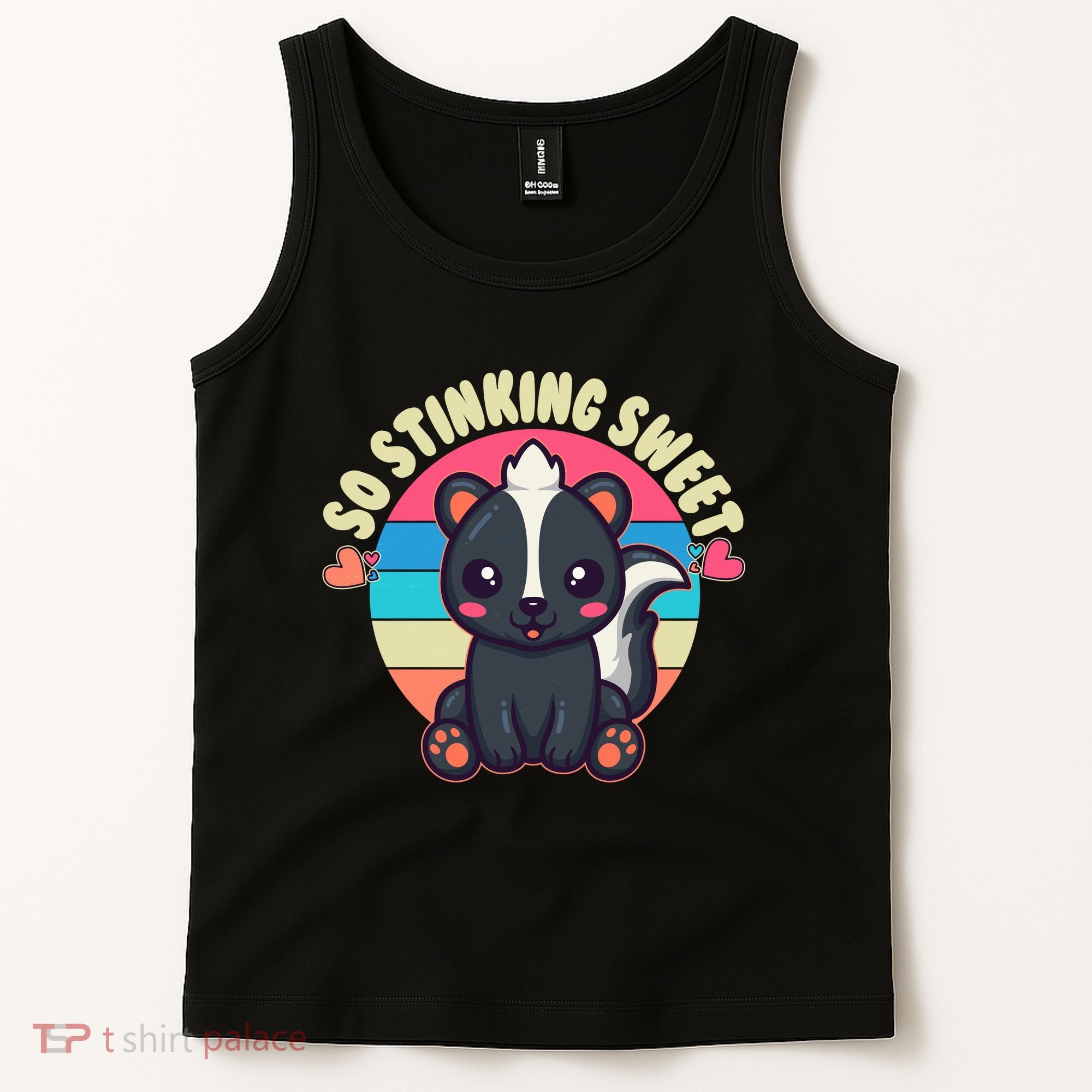 Funny Cute Skunk So Stinking Sweet Tank Top