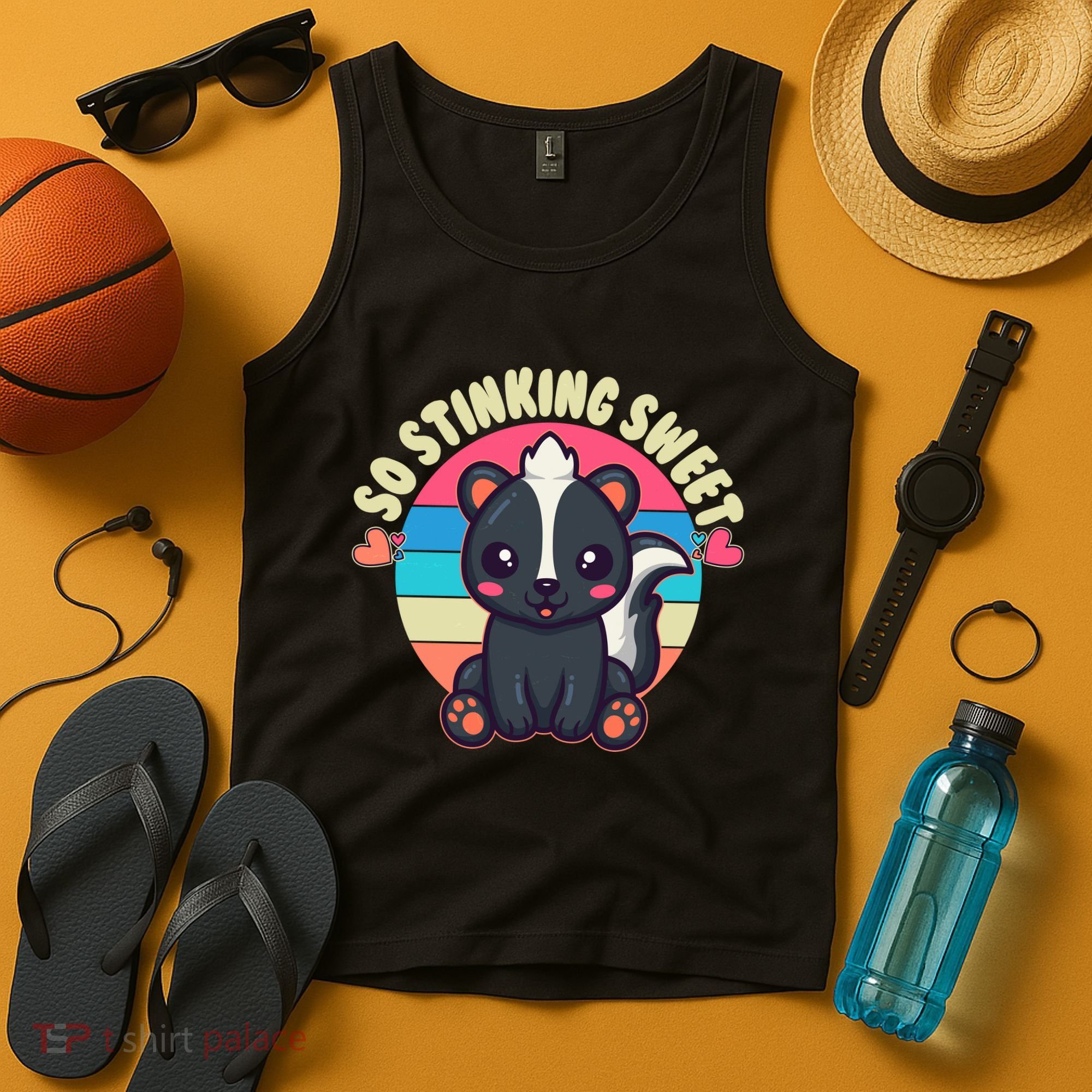 Funny Cute Skunk So Stinking Sweet Tank Top