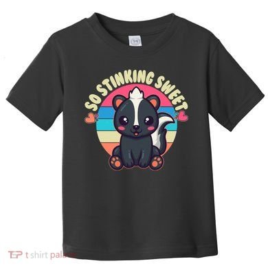 Funny Cute Skunk So Stinking Sweet Toddler T-Shirt