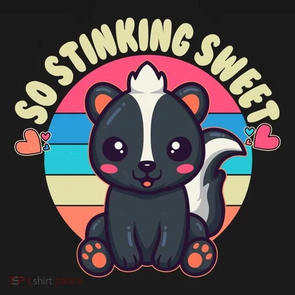 Funny Cute Skunk So Stinking Sweet Toddler T-Shirt