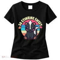 Funny Cute Skunk So Stinking Sweet Women's T-Shirt thumb 0