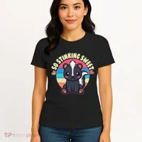 Funny Cute Skunk So Stinking Sweet Women's T-Shirt thumb 4
