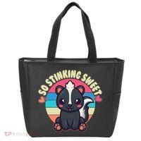 Funny Cute Skunk So Stinking Sweet Tote Bag thumb 0
