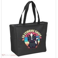 Funny Cute Skunk So Stinking Sweet Tote Bag thumb 2