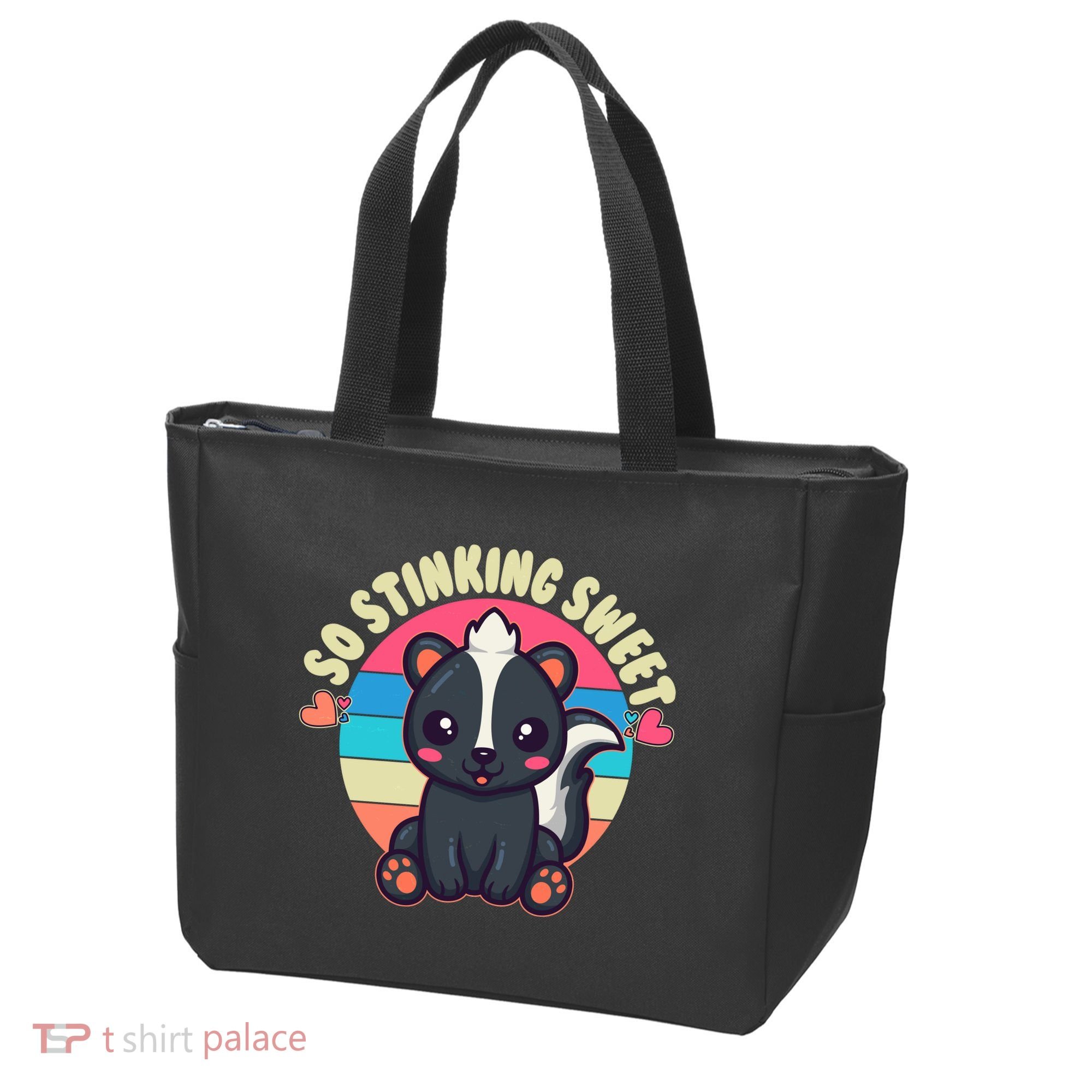 Funny Cute Skunk So Stinking Sweet Tote Bag