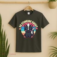 Funny Cute Skunk So Stinking Sweet T-Shirt thumb 2