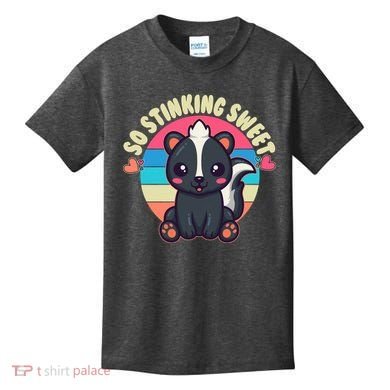 Funny Cute Skunk So Stinking Sweet Kids T-Shirt