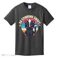 Funny Cute Skunk So Stinking Sweet Kids T-Shirt thumb 0