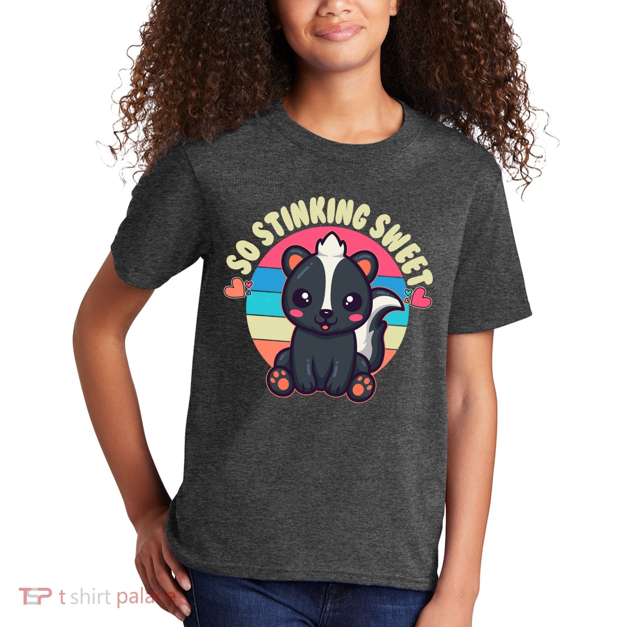 Funny Cute Skunk So Stinking Sweet Kids T-Shirt