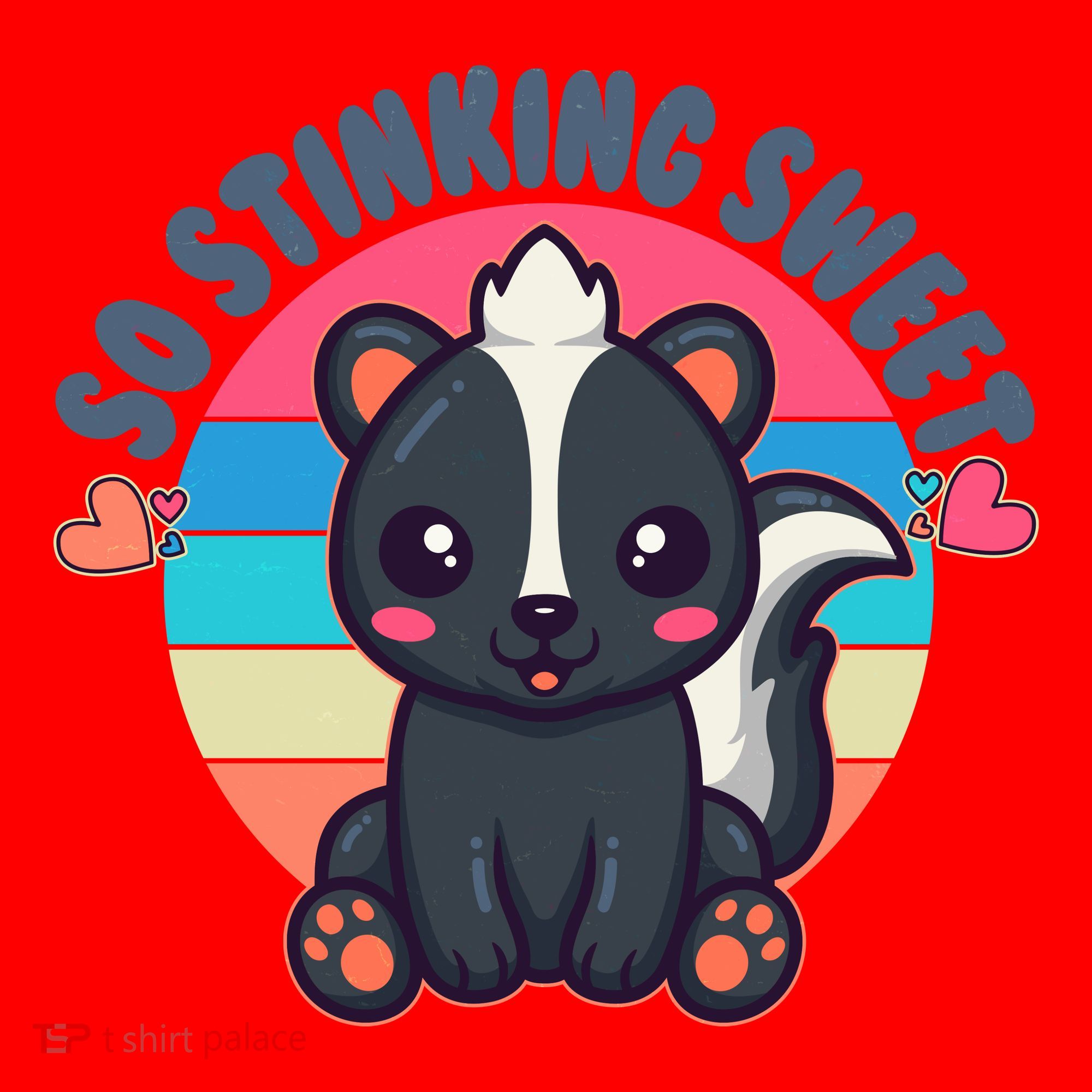 Funny Cute Skunk So Stinking Sweet Santa Hat