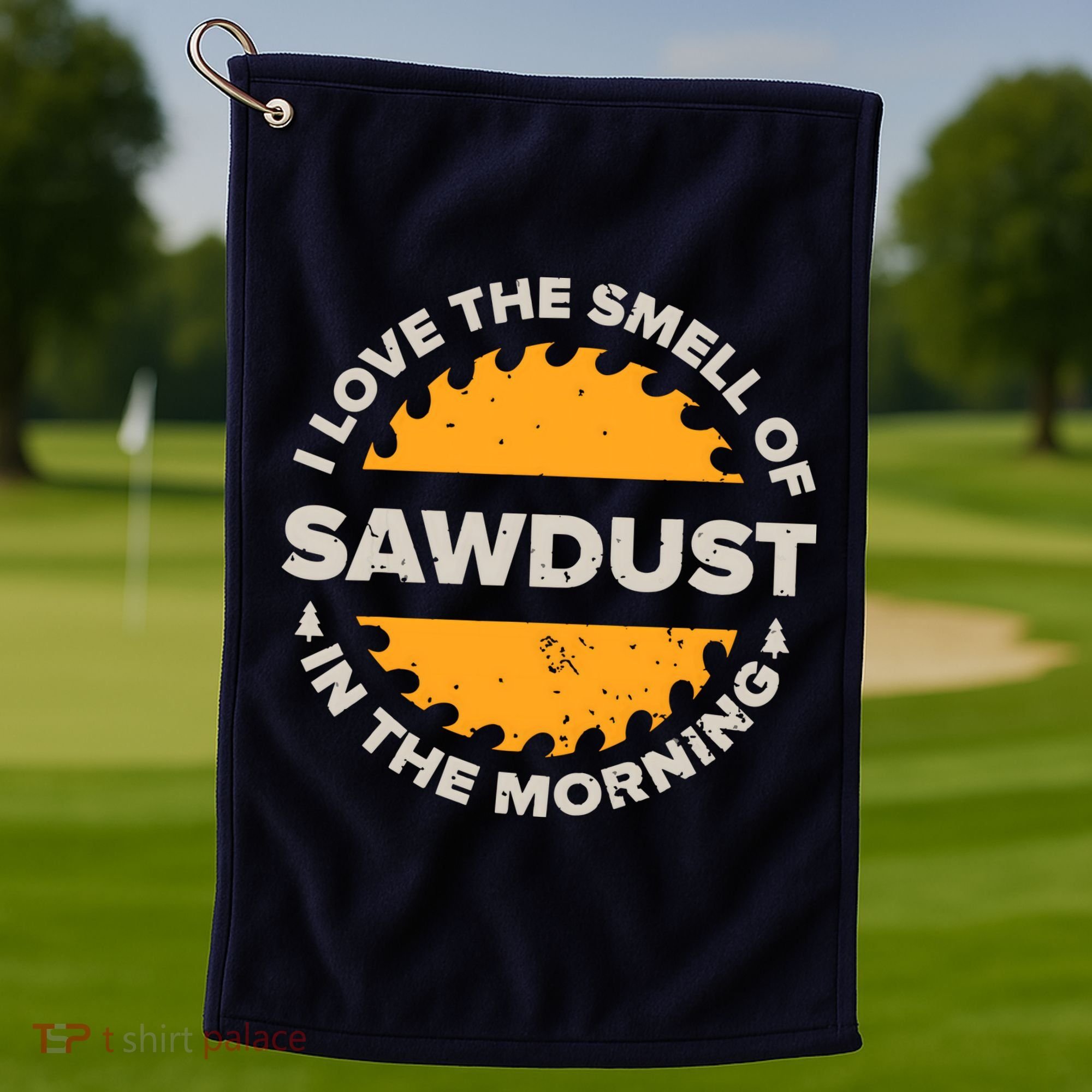 Funny Carpenter Shirts For Men Woodworking Woodworker Golf Towel