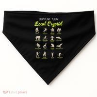 Funny Cryptozoology Support Your Local Cryptid Research Team USA-Made Doggie Bandana thumb 0