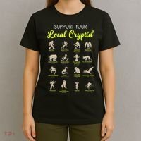 Funny Cryptozoology Support Your Local Cryptid Research Team T-Shirt thumb 4