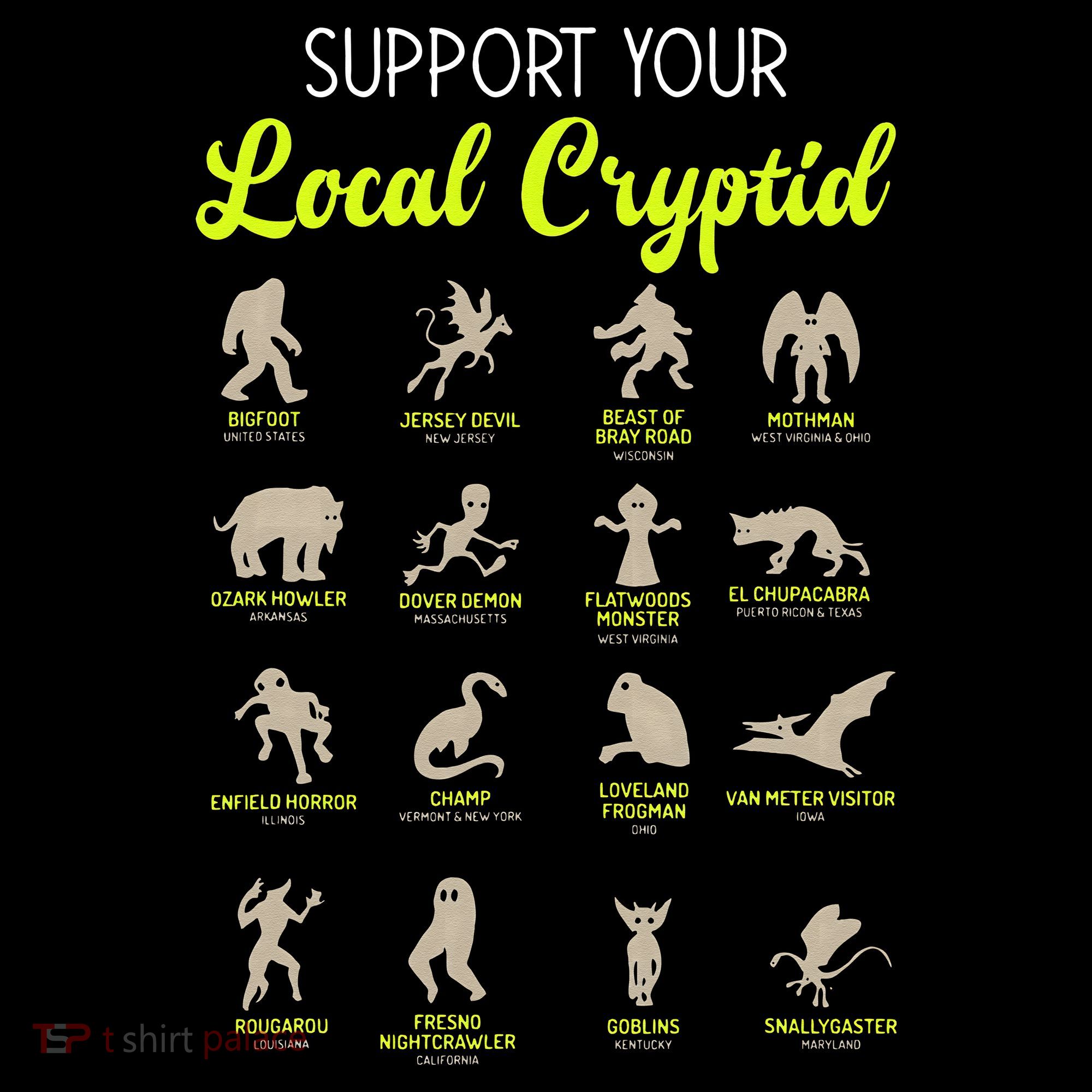 Funny Cryptozoology Support Your Local Cryptid Research Team Bucket Hat