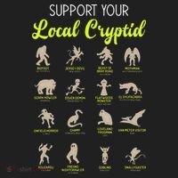 Funny Cryptozoology Support Your Local Cryptid Research Team Beanie thumb 2