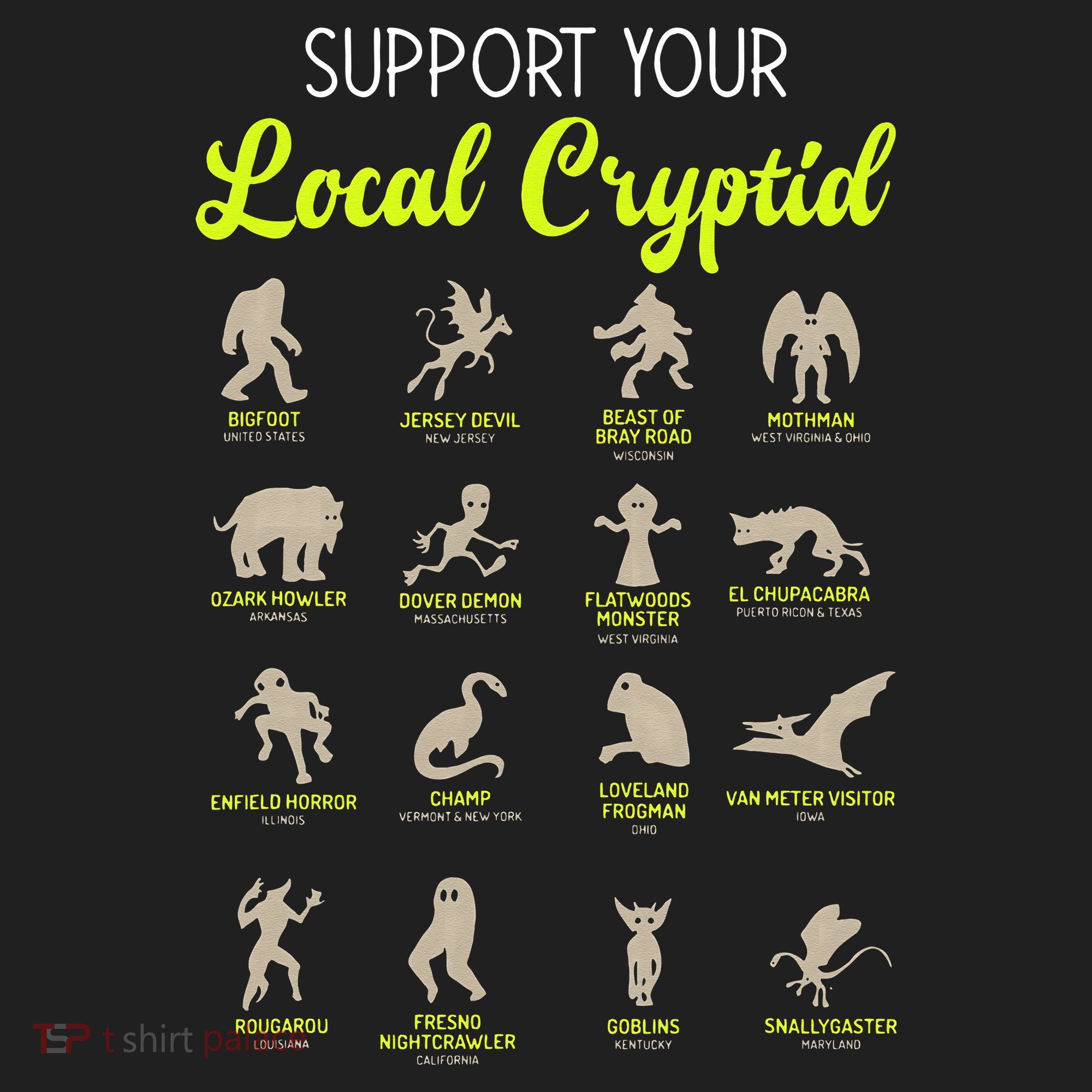 Funny Cryptozoology Support Your Local Cryptid Research Team Beanie