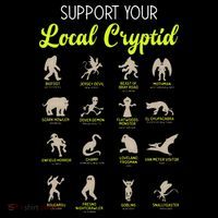 Funny Cryptozoology Support Your Local Cryptid Research Team Ornament thumb 1