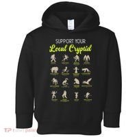 Funny Cryptozoology Support Your Local Cryptid Research Team Toddler Hoodie thumb 0