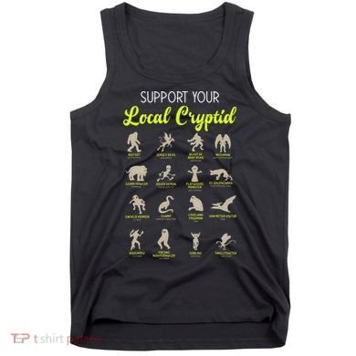 Funny Cryptozoology Support Your Local Cryptid Research Team Tank Top