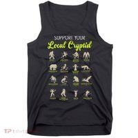 Funny Cryptozoology Support Your Local Cryptid Research Team Tank Top thumb 0