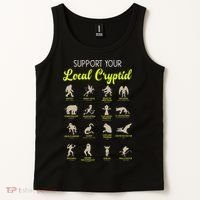 Funny Cryptozoology Support Your Local Cryptid Research Team Tank Top thumb 2
