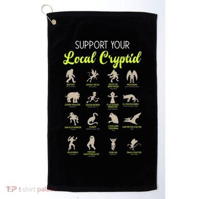 Funny Cryptozoology Support Your Local Cryptid Research Team Golf Towel